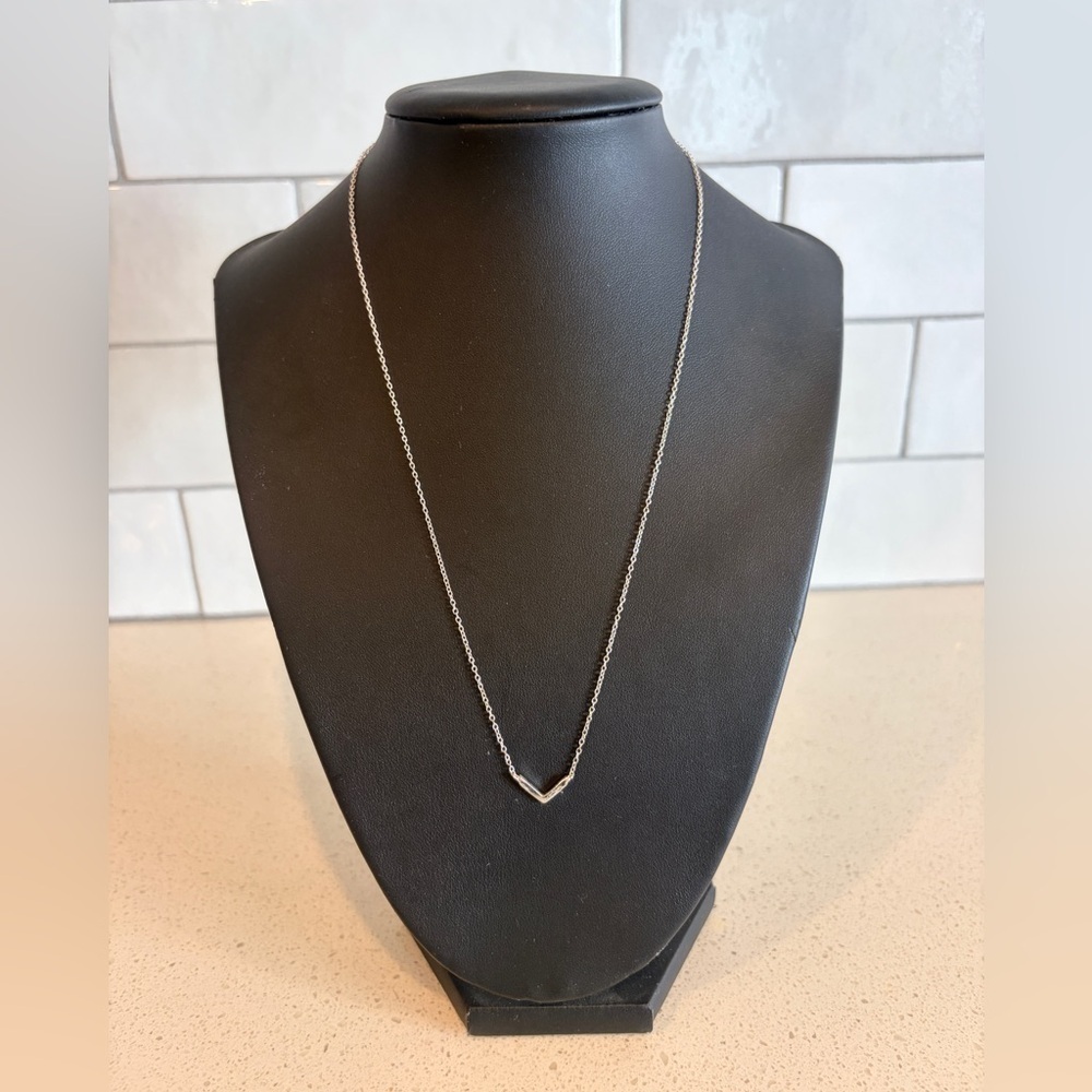 Dainty Sterling Silver 925 Necklace 18” arrow